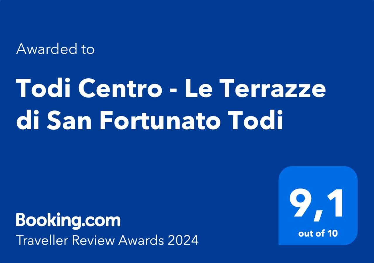 Todi Centro - Le Terrazze Di San Fortunatoアパートメント エクステリア 写真